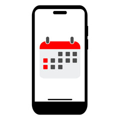 Online Calendar App Icon, Simple Icon Vector Design, best used for presentation, application, web and banner