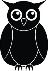 owl on a white background