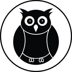 owl on a white background