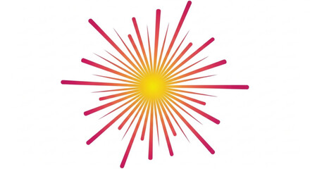 Obraz premium Burst of light, radiating energy and vibrant colors, symbolizing innovation, creativity, and a dynamic focal point for design