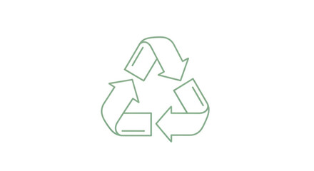 Recycle symbol concept of environmental protection, waste management, sustainability, and circular economy for a greener future