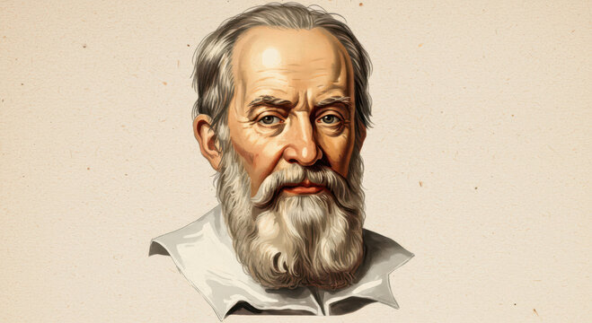Portrait of Galileo Galilei &ndash; Italian Astronomer, Physicist, and Father of Modern Science