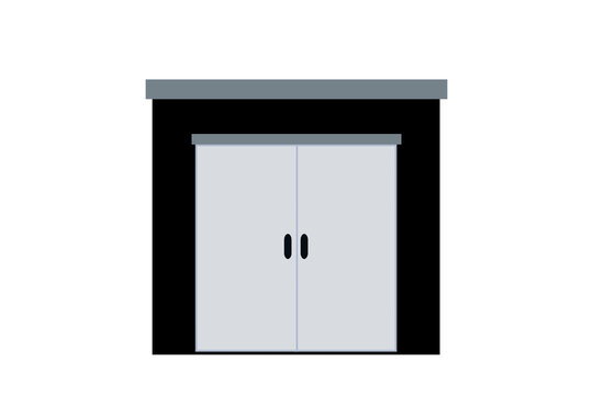 物置き小屋　黒 
