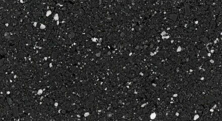Detailed Close-Up of Black Terrazzo Surface Showing Aggregate Textures for Architectural Design Inspiration