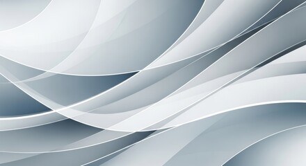 Subtle Gray and White Wavy Lines creating a Sophisticated and Modern Abstract Background Pattern Illustration.