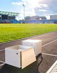 Stadium Running Track Storage Boxes