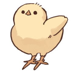 かわいいひよこのイラスト