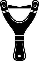 slingshot silhouette vector illustration