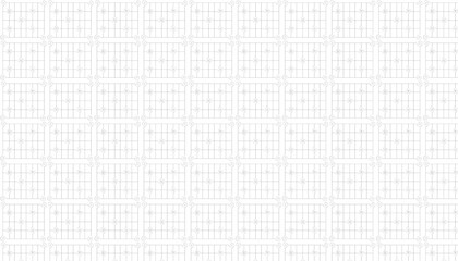 Fototapeta premium Seamless Geometric Pattern of Interlocking Swirls and Grids in Black and White Keywords: pattern, geometric