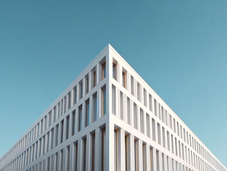  A professional shot of a modern building in an urban setting. 