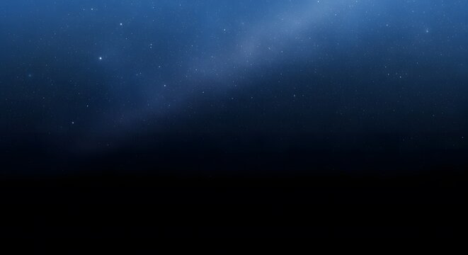 A dark blue starry night sky with a gradient to black