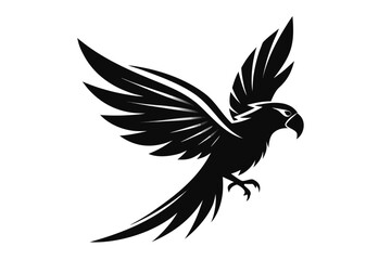 Obraz premium Eagle with spread wings vector tattoo illustration