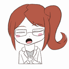 白衣を着た女性