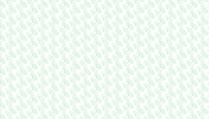 Green geometric pattern with Greek key and dot elements on white background seamless