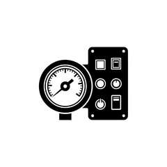 An Industrial Pressure Gauge and Control Panel