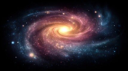 and keyword list based on your image


 Spiral Galaxy Cosmic Dance in Deep Space