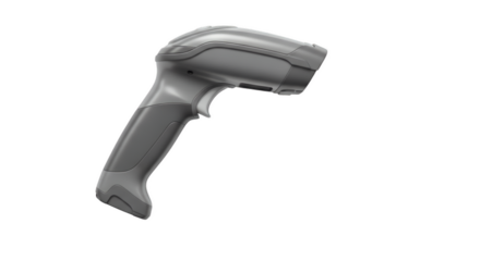 Barcode Scanner: A detailed image of a sleek, modern barcode scanner. This photo showcases its ergonomic design and advanced functionality, offering a clear view of this essential technology tool.