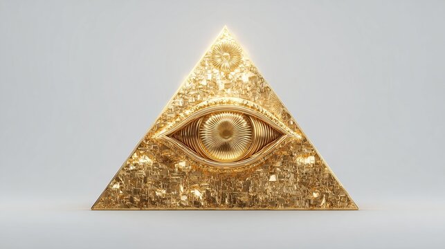 and keyword list based on your image


 Golden Eye Pyramid 3D Render