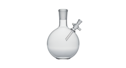 Lab Glassware: A scientific apparatus, transparent glass flask essential for conducting chemical experiments, poised for the next breakthrough