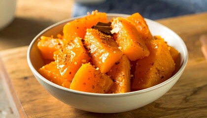 Sweet Potato Dish Close Up