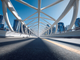 Fototapeta premium Cityscape Bridge View