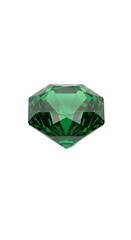 Emerald Elegance: A stunning faceted emerald gemstone sparkles with brilliant clarity, showcasing its rich green hue and exquisite craftsmanship, representing wealth and prestige.