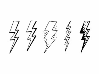 Lighthing high voltage set icon 