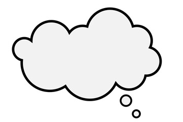 thinking bubble cloud