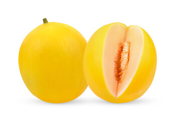 Ripe fresh honeydew Isolated transparent png
