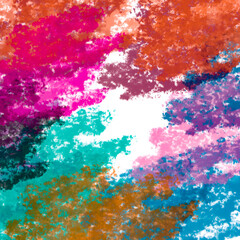 Obraz premium An abstract, artistic watercolor background with a colorful paint splash and ink splatter design