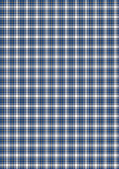 Blue plaid and checkered fabric for a tablecloth