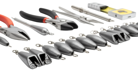 Tools of the Trade: An organized display of tools, perfect for various tasks, highlighting the essential equipment for both professionals and DIY enthusiasts.