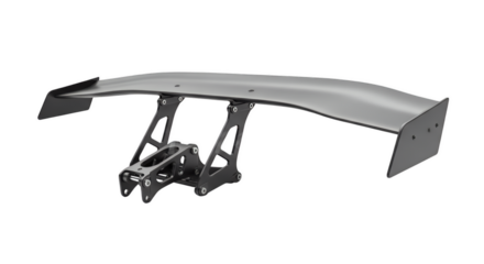 Aerodynamic Car Wing: A sleek and detailed shot of a car spoiler or wing, designed to improve vehicle performance and control.