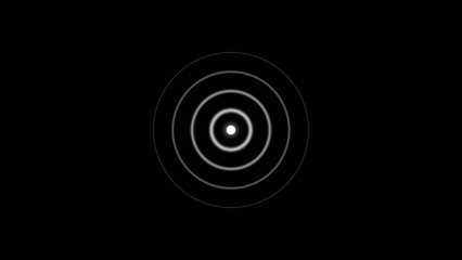 Futuristic neon loading animation. glowing circle illustration on dark background.