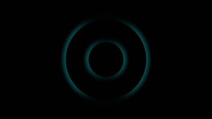 Futuristic neon loading animation. glowing circle illustration on dark background.