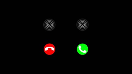 Neon glowing symbol phone calls icon on black background.