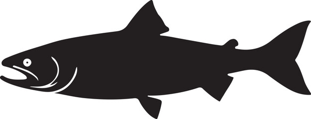 Obraz premium A vector illustration of a shark swimming in the ocean