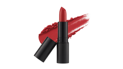 Bold red lipstick adds a touch of glamour for a captivating look today