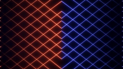 Abstract glowing rainbow color neon lines motion background. neon glowing lights lines illustration