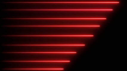 Glowing neon line light effect design. 4k illustration.	
