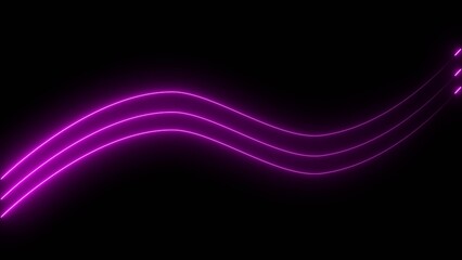 Abstract glowing rainbow color neon lines motion background. neon glowing lights lines illustration .	
