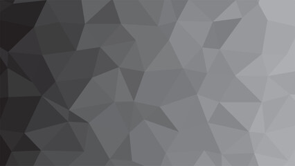 Monochrome abstract background with gray polygon shapes and gradient, creating a modern and sophisticated design for various applications