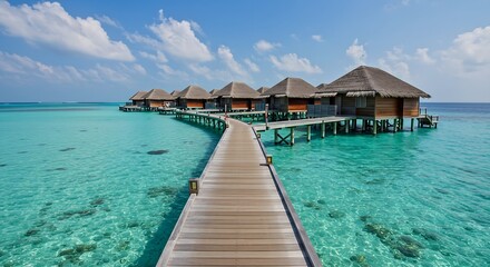 Idyllic Overwater Bungalows and Turquoise Waters A Paradise Getaway