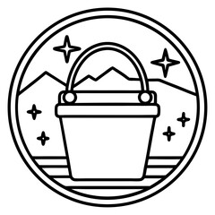 Travel Bucket List Icon Minimalist Line Art Vector for Adventure & Vacation Planning