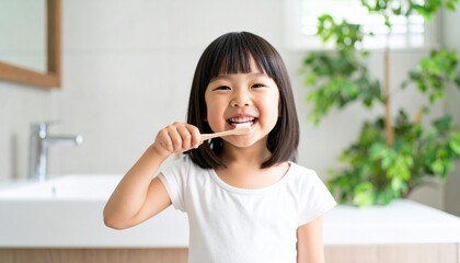 笑顔で歯磨き！