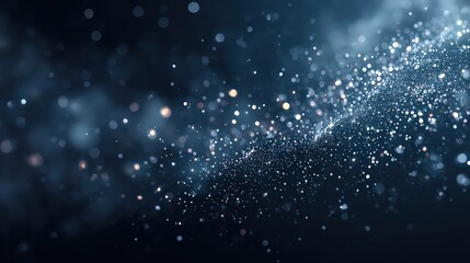 Abstract Glowing Sparkle Particles Background