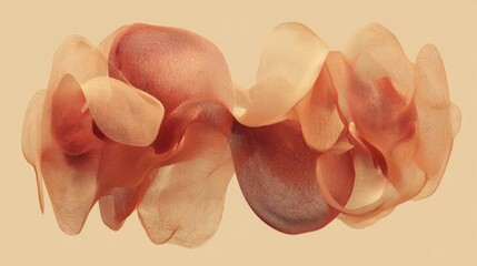 A beautiful bunch of flowers on a beige background representing resonance wave and identity frequency mapping