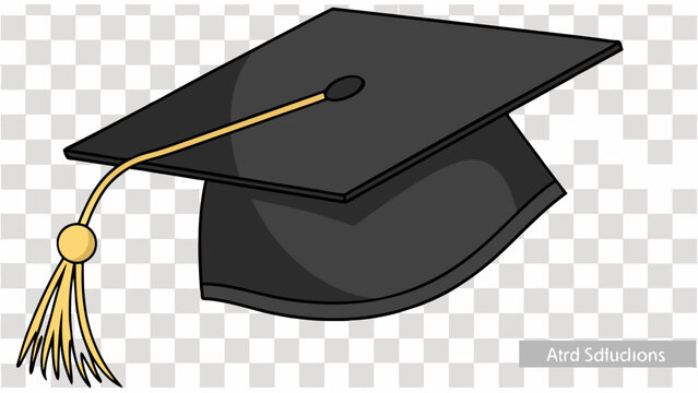 Graduation cap academic hat graduation ceremony graduation design element education university college school learning knowledge success achievement celebration diploma degree tassel black hat mortar.