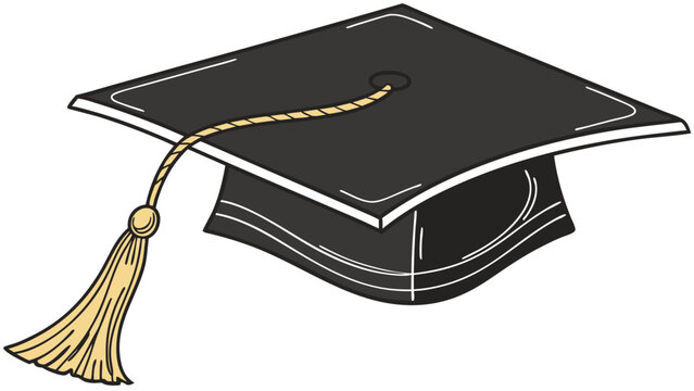 Graduation cap academic hat mortarboard tassel graduation ceremony education school university college learning knowledge success achievement celebration commencement degree diploma graduate student . - Powered by Adobe