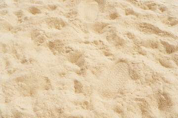Fine beach sand in the summer sun